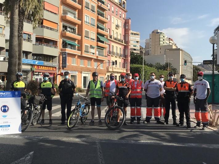 La ciclovía del litoral de Alicante cumple once años en la semana europea dela movilidad