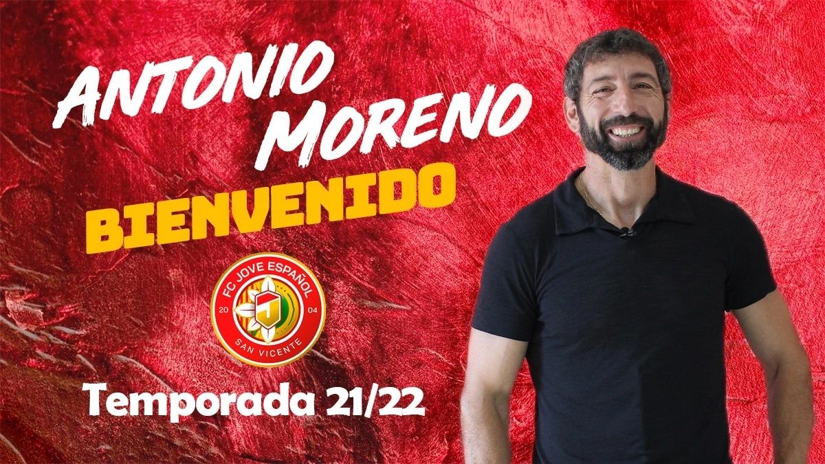 Antonio Moreno , entrenador Jove Español