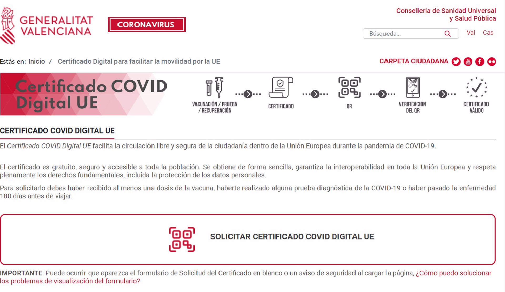 Puig defiende implantar certificado Covid para «animar a la vacunación»