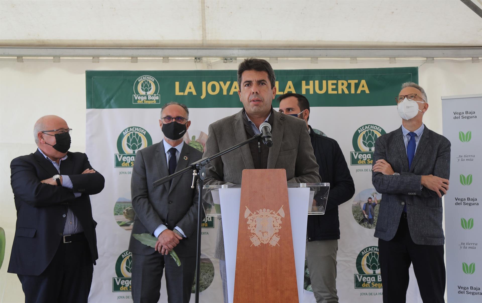 Mazón: «La visita de la ministra Ribera a Alicante es una burla a los regantes y agricultores de la provincia»