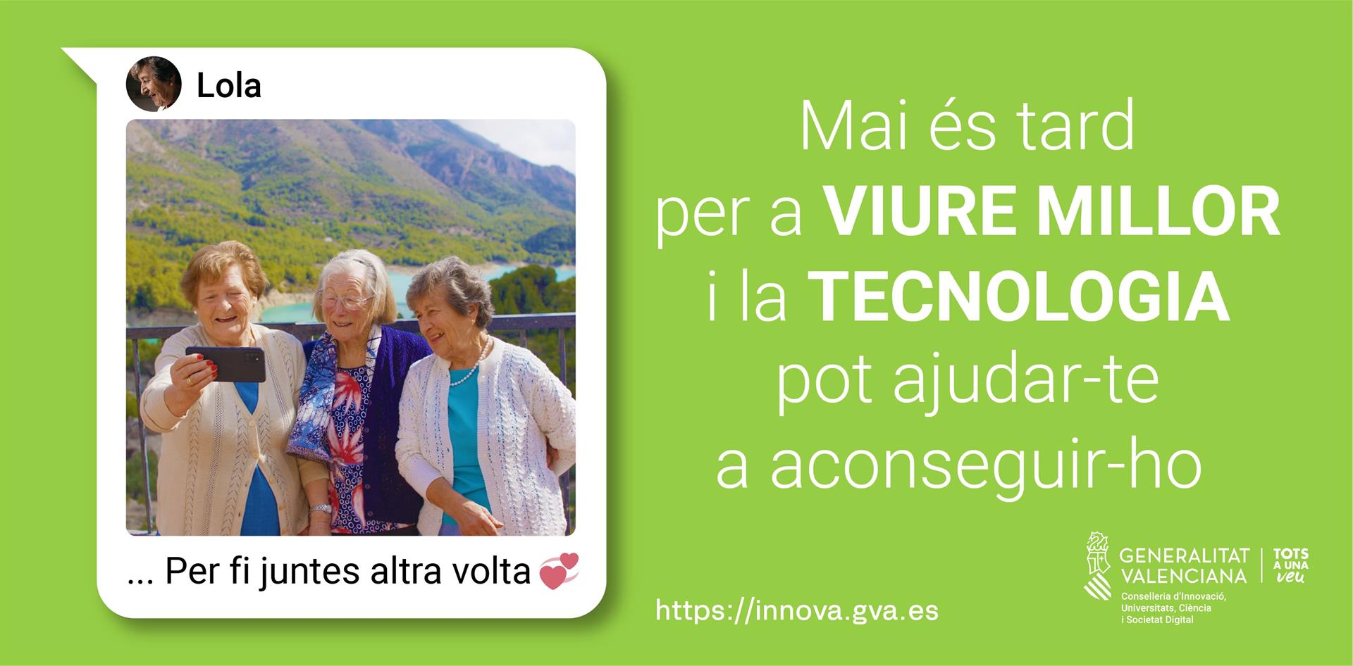 El Consell lleva a las calles de Alicante una campaña para acercar la tecnología a las personas mayores