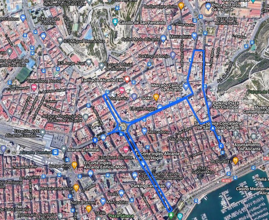 El ayuntamiento organiza un amplio dispositivo de seguridad y tráfico en Alicante