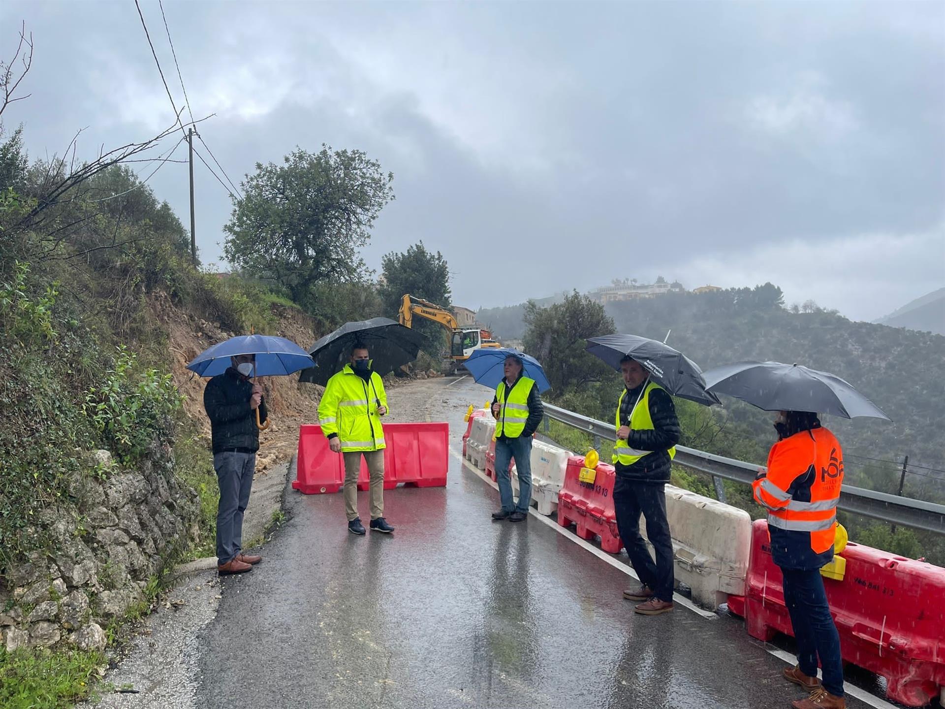 Diputación activa de forma urgente 300.000 euros para la reparación de caminos afectados por las lluvias