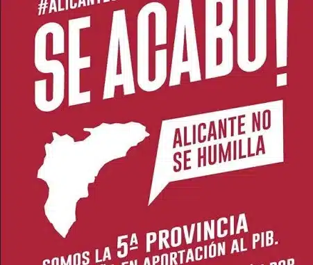 Alicante se manifiesta contra la falta de inversión