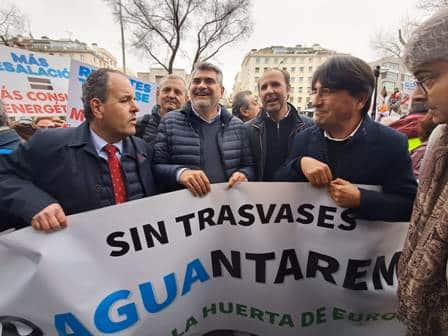 Asaja Alicante moviliza en Madrid al campo alicantino para rechazar el recorte del Trasvase y pedir la destitución de la ministra