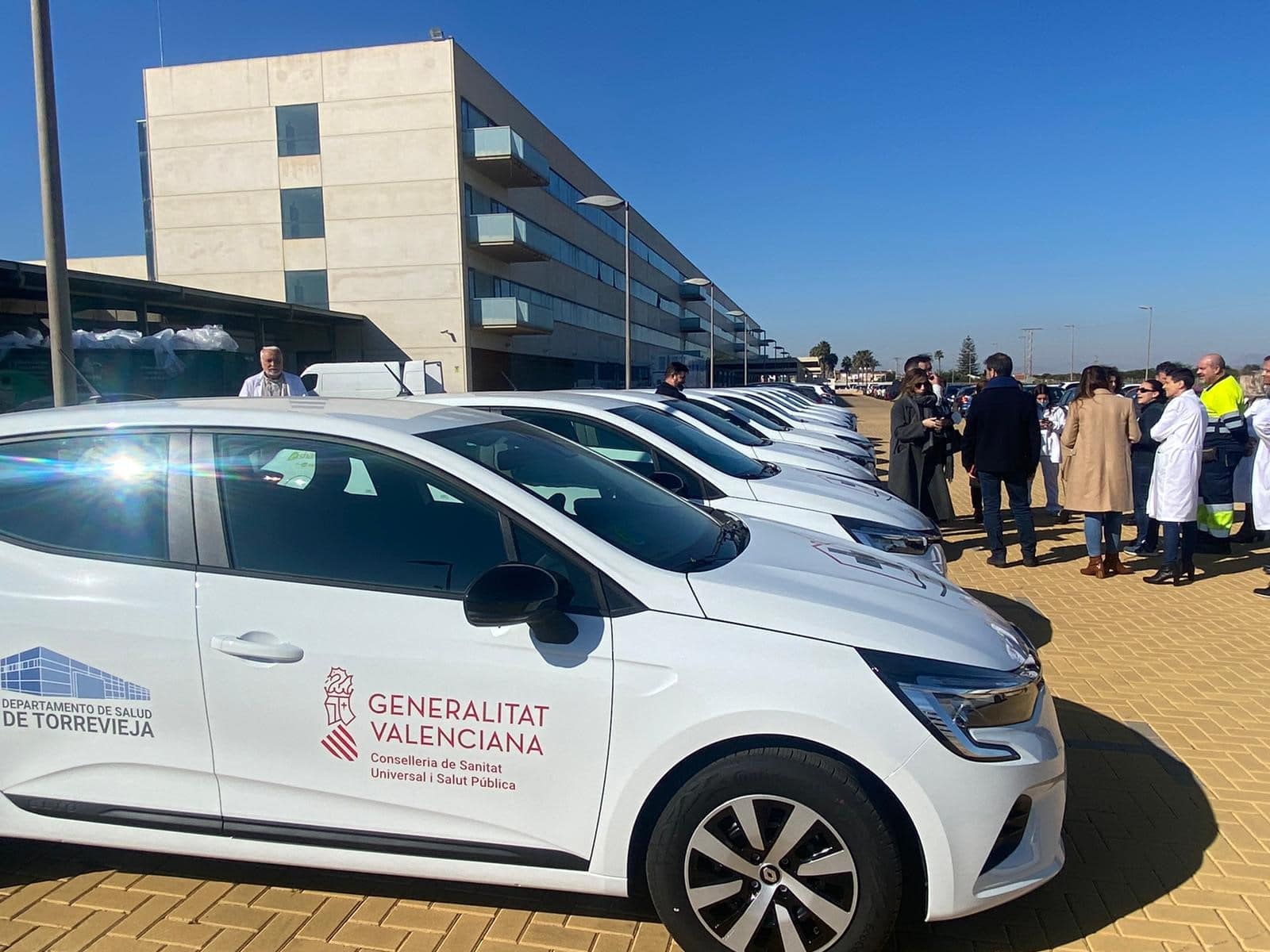 El departamento de salud de Torrevieja incorpora veintiún nuevos coches para todos sus centros de salud y Unidad de Hospitalización a Domicilio