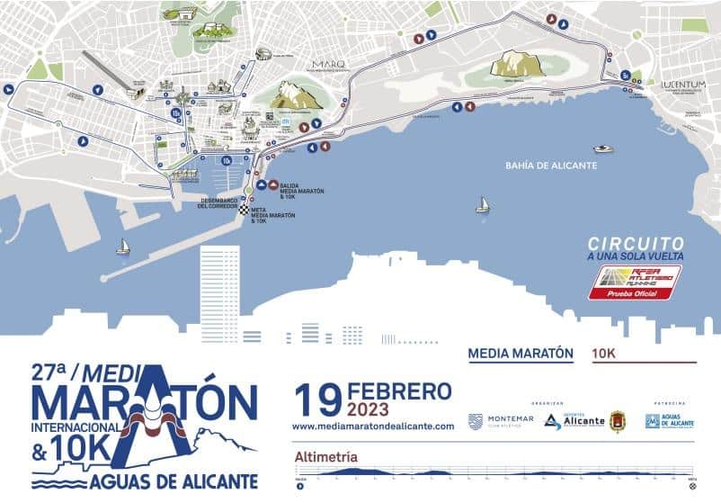 La media maratón de Aguas de Alicante llenará la ciudad de corredores