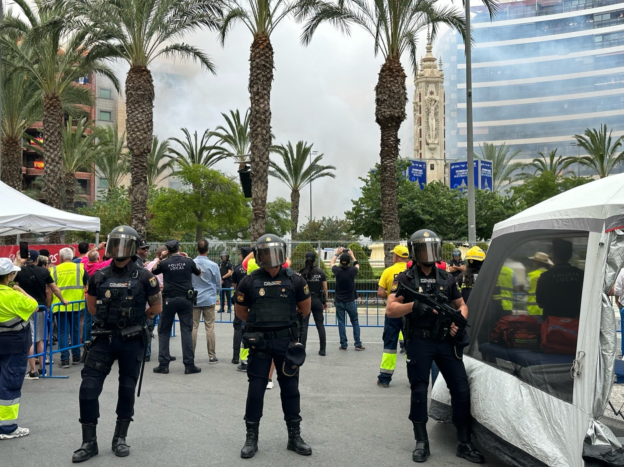 <strong>La Policía Nacional finaliza sin incidentes el dispositivo de seguridad de las Hogueras de San Juan 2023</strong>
