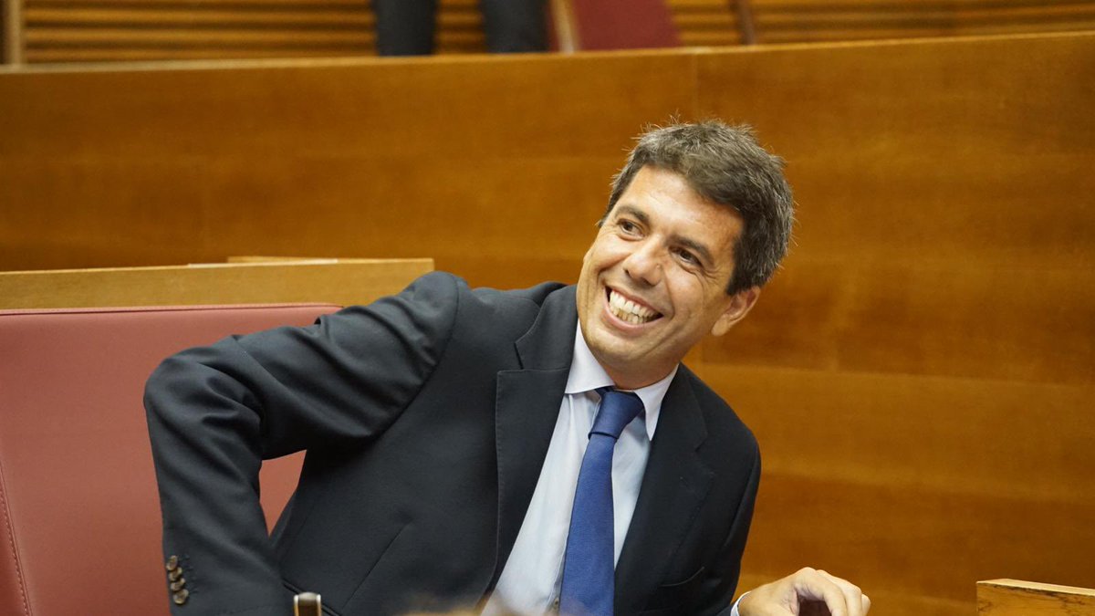 Carlos Mazón, elegido presidente de la Generalitat Valenciana en el Pleno de Les Corts Valencianas