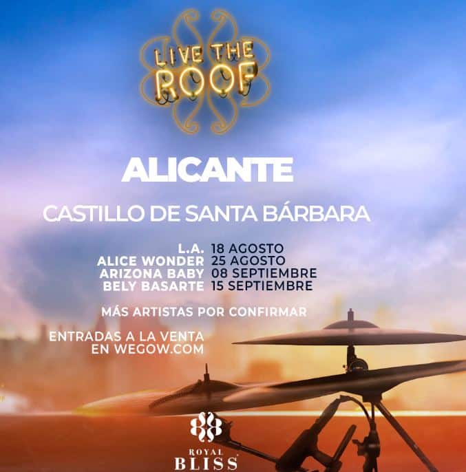 <strong>Los conciertos “Live the roof” vuelven al Castillo de Santa Bárbara este verano</strong>