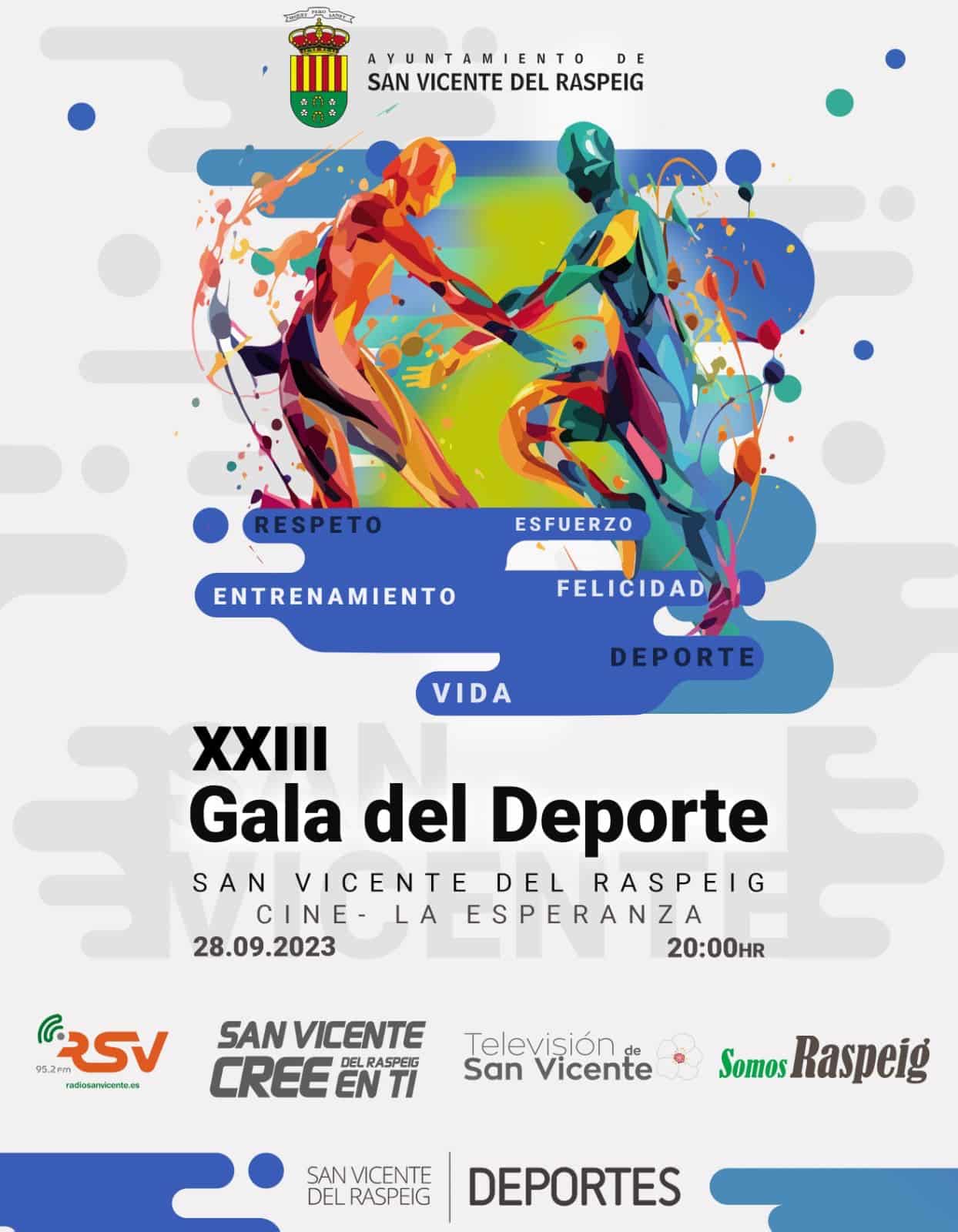 San Vicente celebra la XXIII Gala del Deporte el próximo 28 de septiembre en el cine La Esperanza 