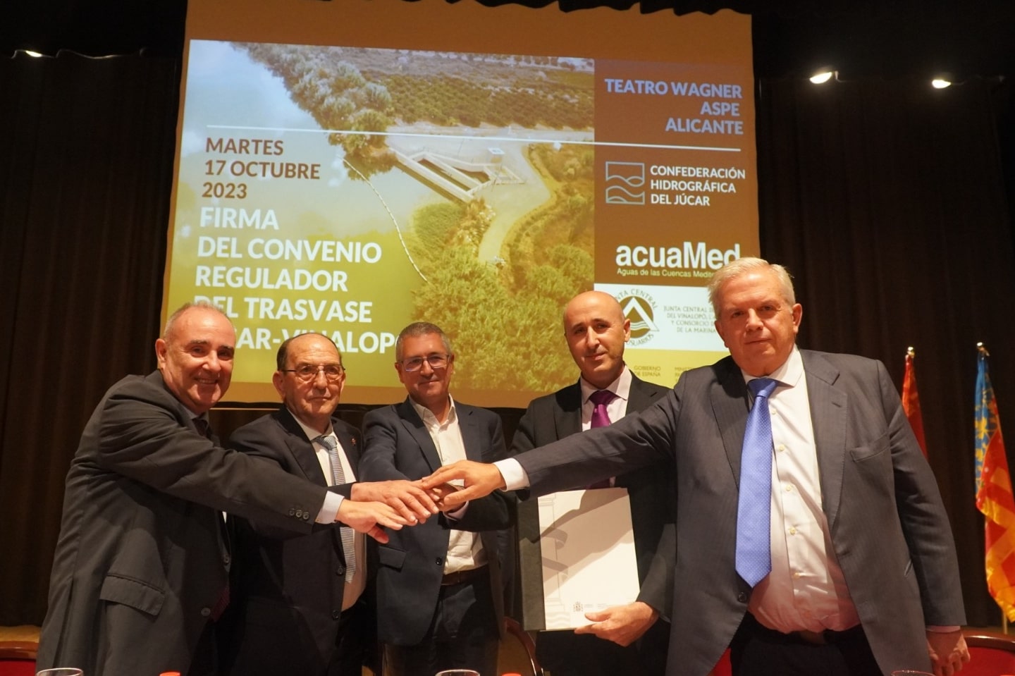 Histórico acuerdo para la transferencia de agua Júcar-Vinalopó en Alicante